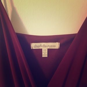 Asymmetrical Burgundy/Maroon Dress